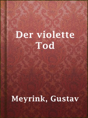 cover image of Der violette Tod